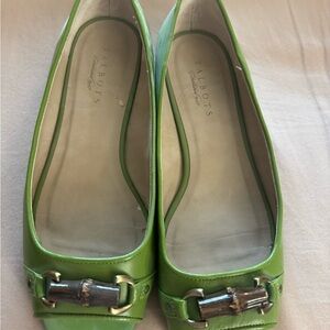Talbots Green Sandals with Elegant Buckle